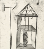 Louise Bourgeois. Plate 4 of 11, from the illustrated book, He Disappeared into Complete Silence, second edition. 1995