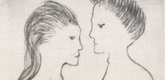 Louise Bourgeois. Louise and Robert, plate 4 of 24, from the series, Self Portrait. 2009