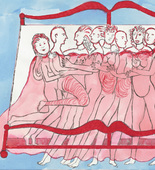 Louise Bourgeois. Eight in Bed. 1998