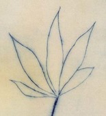 Louise Bourgeois. Untitled (Short Branch with Five Leaves), in Les Arbres (6), from the editioned series of portfolios, Les Arbres (1-6). 2004