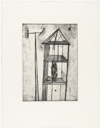 Louise Bourgeois. Plate 4 of 11, from the illustrated book, He Disappeared into Complete Silence, second edition. 1995