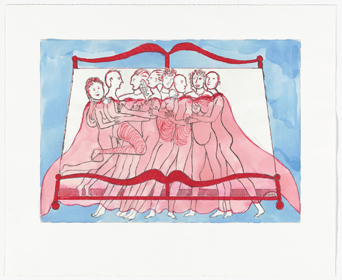 Louise Bourgeois. Eight in Bed. 1998
