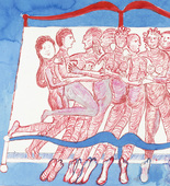 Louise Bourgeois. Eight in Bed. 1998
