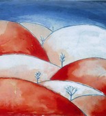 Louise Bourgeois. Untitled (Hills), in Les Arbres (6), from the editioned series of portfolios, Les Arbres (1-6). 2004