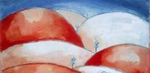 Louise Bourgeois. Untitled (Hills), in Les Arbres (6), from the editioned series of portfolios, Les Arbres (1-6). 2004