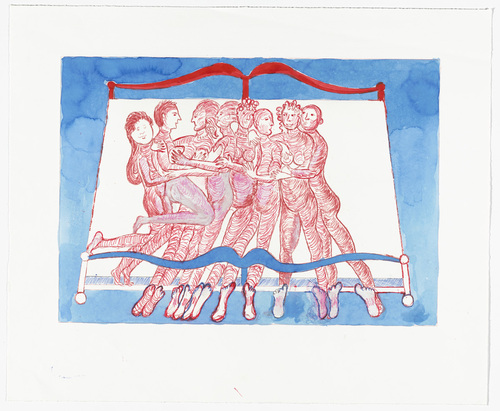 Louise Bourgeois. Eight in Bed. 1998