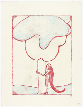 Louise Bourgeois. Embracing the Tree II. 2001