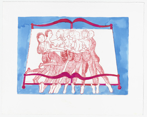 Louise Bourgeois. Eight in Bed. 1998