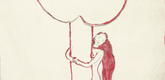 Louise Bourgeois. Embracing the Tree II. 2001