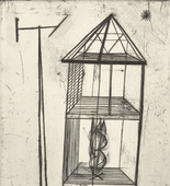 Louise Bourgeois. Plate 4 of 11, from the illustrated book, He Disappeared into Complete Silence, second edition. 1995-2003
