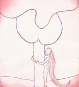 Louise Bourgeois. Embracing the Tree II. 2001