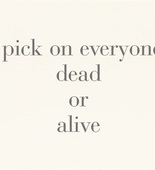 Louise Bourgeois. I Pick on Everyone, Dead or Alive, no. 4 of 9, from the series, What Is the Shape of This Problem? 1999