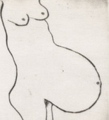 Louise Bourgeois. Pregnant, plate 11 of 24, from the series, Self Portrait. 2009