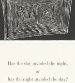 Louise Bourgeois. Has the Day Invaded the Night, or Has the Night Invaded the Day?, no. 5 of 9, from the series, What Is the Shape of This Problem? 1999