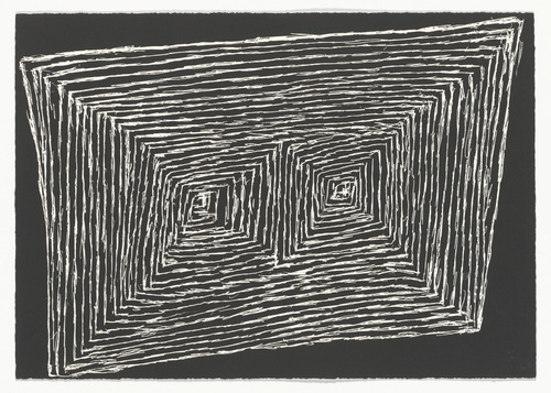 Louise Bourgeois. Has the Day Invaded the Night, or Has the Night Invaded the Day?, no. 5 of 9, component A, from the series, What Is the Shape of This Problem? 1999