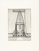 Louise Bourgeois. Plate 5 of 11, from the illustrated book, He Disappeared into Complete Silence, second edition. 1995