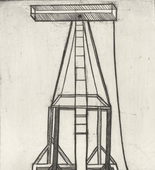 Louise Bourgeois. Plate 5 of 11, from the illustrated book, He Disappeared into Complete Silence, second edition. 1995