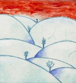Louise Bourgeois. Untitled (Hills), from the editioned series of portfolios, Les Arbres (1-6). 2004