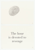 Louise Bourgeois. The Hour Is Devoted to Revenge, no. 7 of 9, from the series, What Is the Shape of This Problem? 1999