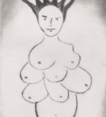 Louise Bourgeois. Good Mother, plate 17 of 24, from the series, Self Portrait. 2009