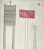 Louise Bourgeois. Plate 6 of 11, from the illustrated book, He Disappeared into Complete Silence, second edition. 1995-2003