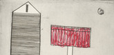 Louise Bourgeois. Plate 6 of 11, from the illustrated book, He Disappeared into Complete Silence, second edition. 1995-2003