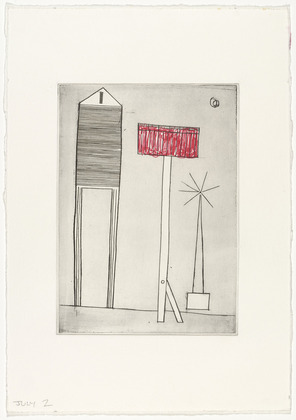 Louise Bourgeois. Plate 6 of 11, from the illustrated book, He Disappeared into Complete Silence, second edition. 1995-2003