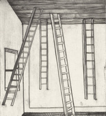 Louise Bourgeois. Plate 8 of 11, from the illustrated book, He Disappeared into Complete Silence, second edition. 1995