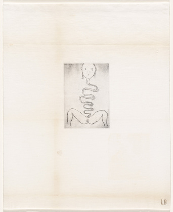 Louise Bourgeois. La Naus&eacute;e, plate 22 of 24, from the series, Self Portrait. 2009