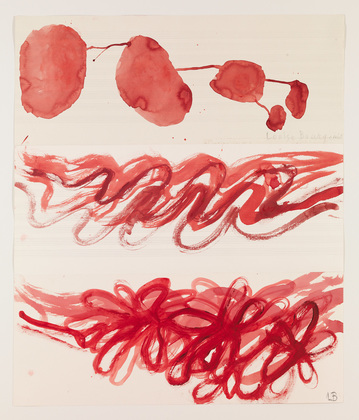 Louise Bourgeois. Untitled, no. 3 of 11, from the series, The Red Sky. 2009