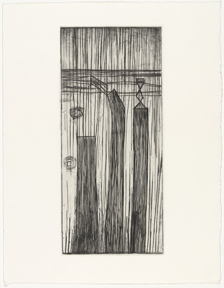 Louise Bourgeois. Plate 9 of 9, from the illustrated book, He Disappeared into Complete Silence, second edition. 1995