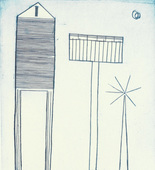 Louise Bourgeois. Plate 6 of 11, from the illustrated book, He Disappeared into Complete Silence, second edition. 1995-2003