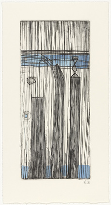 Louise Bourgeois. Plate 9 of 9, from the illustrated book, He Disappeared into Complete Silence, second edition. 1995-2003