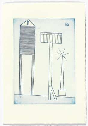 Louise Bourgeois. Plate 6 of 11, from the illustrated book, He Disappeared into Complete Silence, second edition. 1995-2003