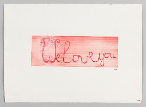 Louise Bourgeois. We Love You. 2000