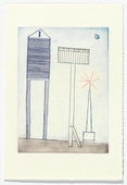 Louise Bourgeois. Plate 6 of 11, from the illustrated book, He Disappeared into Complete Silence, second edition. 1995-2003