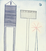 Louise Bourgeois. Plate 6 of 11, from the illustrated book, He Disappeared into Complete Silence, second edition. 1995-2003