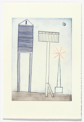 Louise Bourgeois. Plate 6 of 11, from the illustrated book, He Disappeared into Complete Silence, second edition. 1995-2003