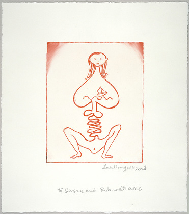 Louise Bourgeois. La Naus&eacute;e, plate 1 of 7, from the portfolio, La R&eacute;paration. 2003
