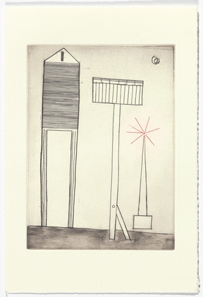 Louise Bourgeois. Plate 6 of 11, from the illustrated book, He Disappeared into Complete Silence, second edition. 1995-2003