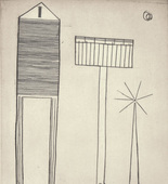 Louise Bourgeois. Plate 6 of 11, from the illustrated book, He Disappeared into Complete Silence, second edition. 1995-2003