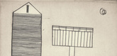 Louise Bourgeois. Plate 6 of 11, from the illustrated book, He Disappeared into Complete Silence, second edition. 1995-2003
