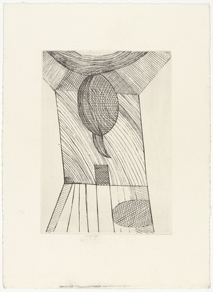 Louise Bourgeois. Untitled, plate 10 of 11, from the illustrated book, He Disappeared into Complete Silence, second edition. 1995