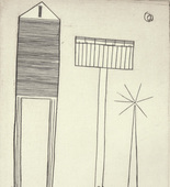 Louise Bourgeois. Plate 6 of 11, from the illustrated book, He Disappeared into Complete Silence, second edition. 1995-2003