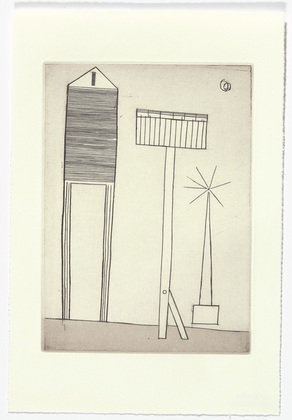 Louise Bourgeois. Plate 6 of 11, from the illustrated book, He Disappeared into Complete Silence, second edition. 1995-2003