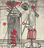 Louise Bourgeois. Plate 7 of 11, from the illustrated book, He Disappeared into Complete Silence, second edition. 1995