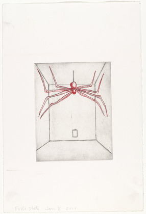 Louise Bourgeois. Spider, plate 11 of 11, from the illustrated book, He Disappeared into Complete Silence, second edition. 2001