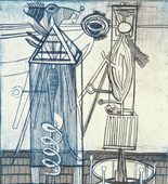Louise Bourgeois. Plate 7 of 11, from the illustrated book, He Disappeared into Complete Silence, second edition. 1995-1999