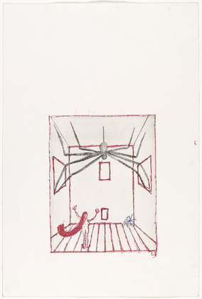 Louise Bourgeois. Spider, plate 11 of 11, from the illustrated book, He Disappeared into Complete Silence, second edition. 2001
