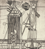 Louise Bourgeois. Plate 7 of 11, from the illustrated book, He Disappeared into Complete Silence, second edition. 1995-1999